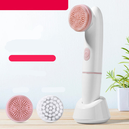 Silicone cleansing brush bristle detail