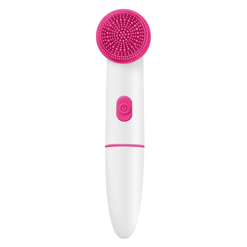 Silicone facial cleansing brush and charger