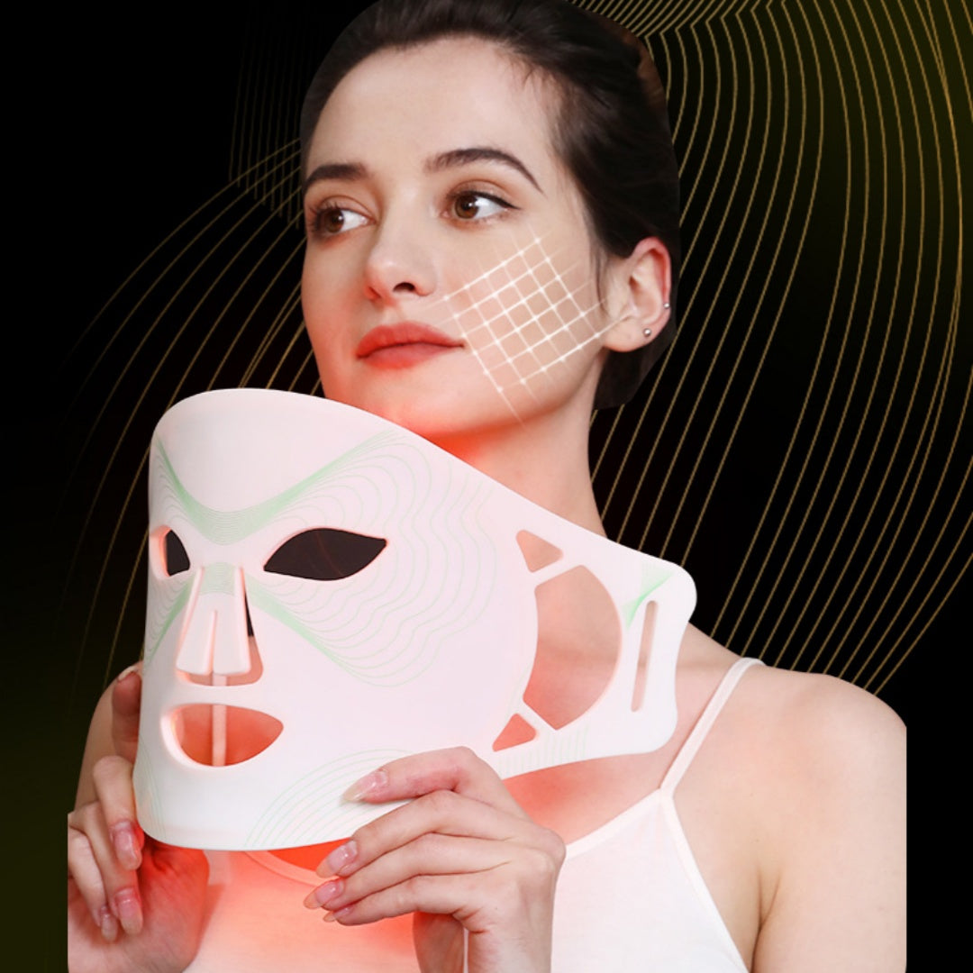 Wireless silicone LED mask and controller