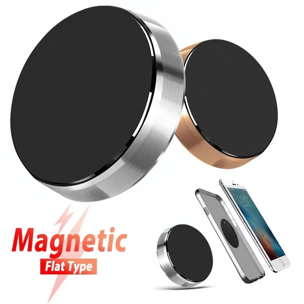Magnetic Car Phone Holder Universal Car Phone Stand for iPhone Xiaomi Huawei Samsung Dashboard Wall Mounted Car Magnet Sticker Silver