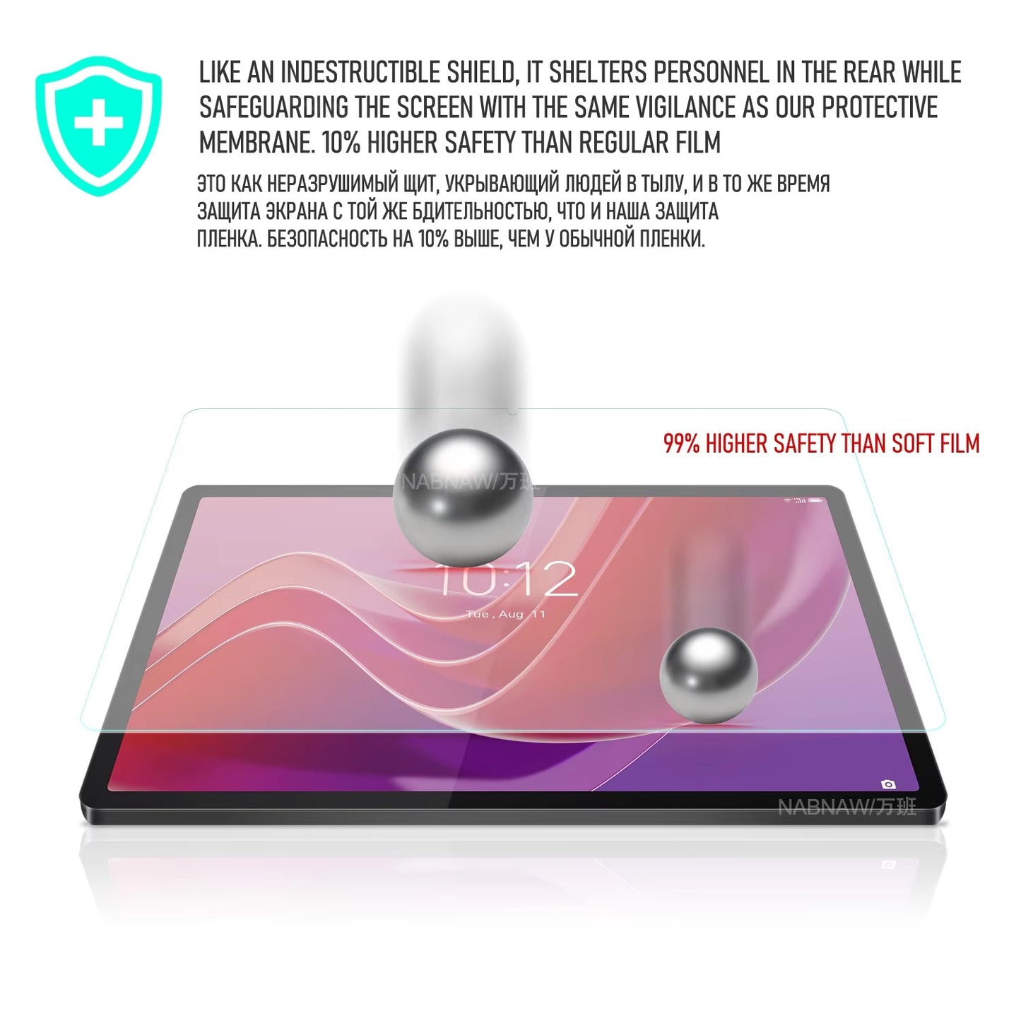 2 Pieces HD Scratch Proof Screen Protector Tempered Glass For Lenovo Tab M11 11-inch 2024 Tablet Protective Film Free Bubbles Color: 2P-Tab M11