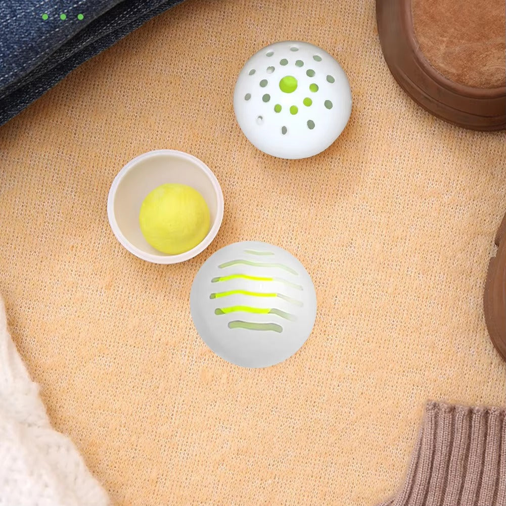 6pcs Deodorant Balls For Shoes Jasmine Scent Fresheners Footwear Shoe Closet Toilet Deodorization Long-lasting Aromatic