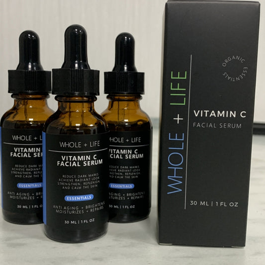 Vitamin C and hyaluronic acid brightening serum for dark spots