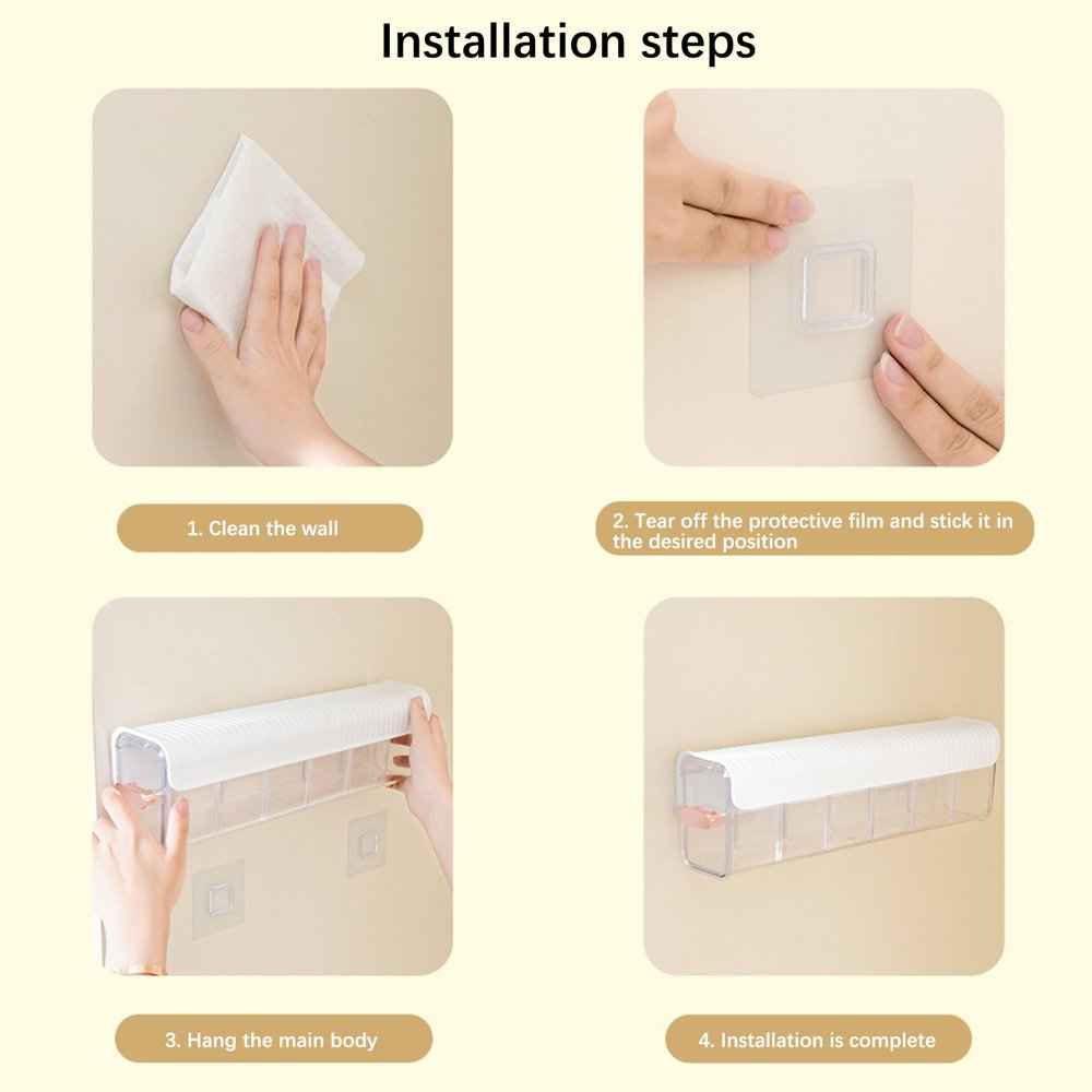 3 Pack Wall Hanging Transparent Underwear, Panties & Socks Storage Organizer – Random Colours