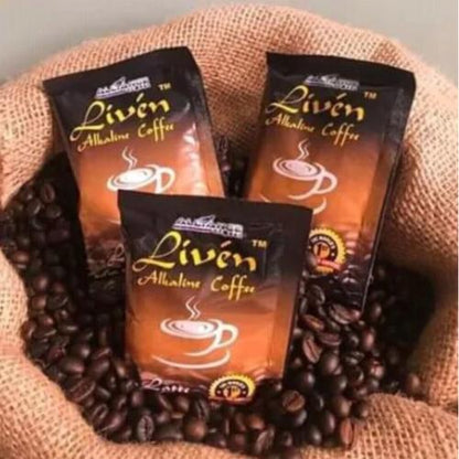 Liven Latte Alkaline Coffee – World’s 1st Alkaline Coffee, 20 Sachets