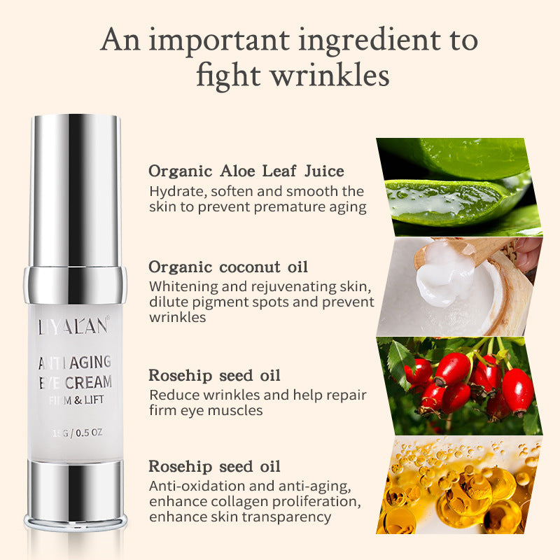 Applying eye repair cream under the eye