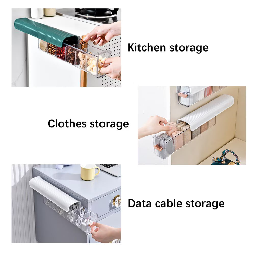 3 Pack Wall Hanging Transparent Underwear, Panties & Socks Storage Organizer – Random Colours