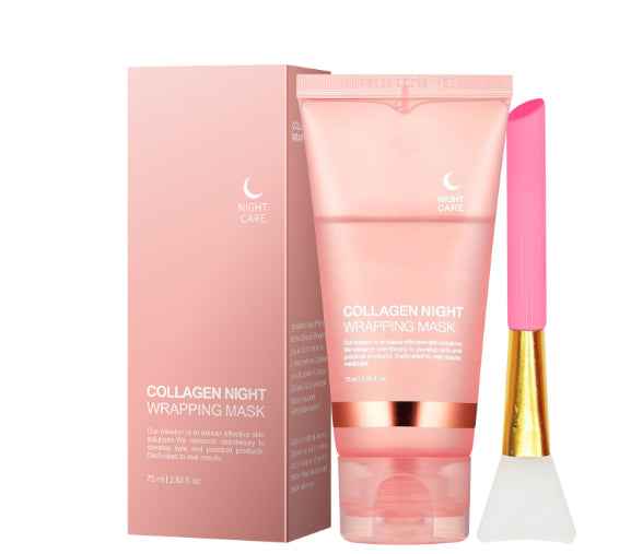 Collagen jelly cream jar open showing the texture