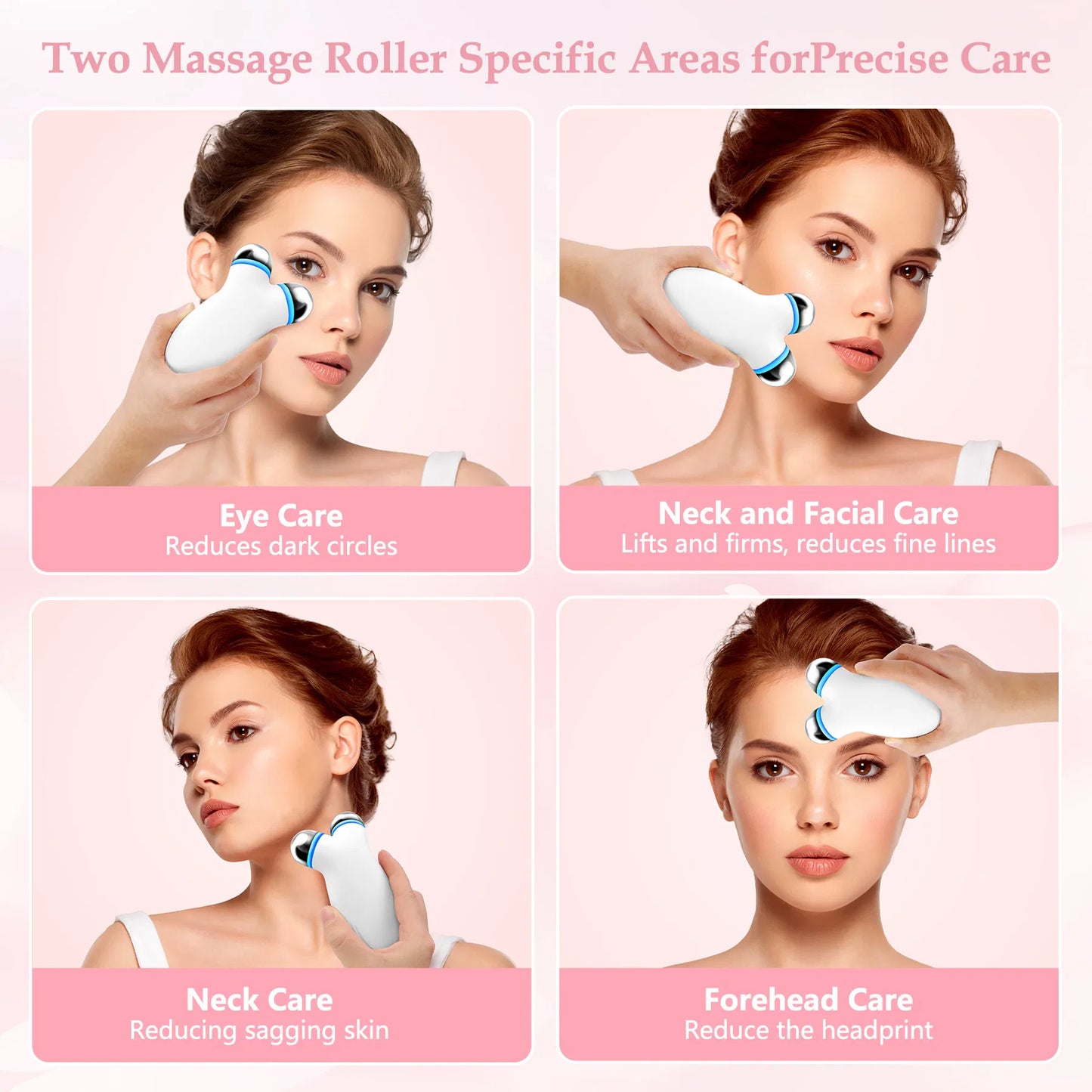 Microcurrent device used along the cheekbone with gel