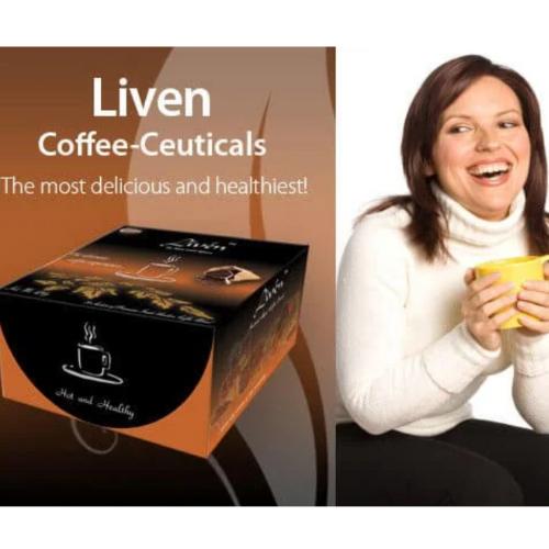 Liven Cappuccino Alkaline Coffee – World’s 1st Alkaline Coffee, 20 Sachets