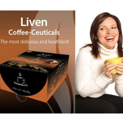 Liven Cappuccino Alkaline Coffee – World’s 1st Alkaline Coffee, 20 Sachets