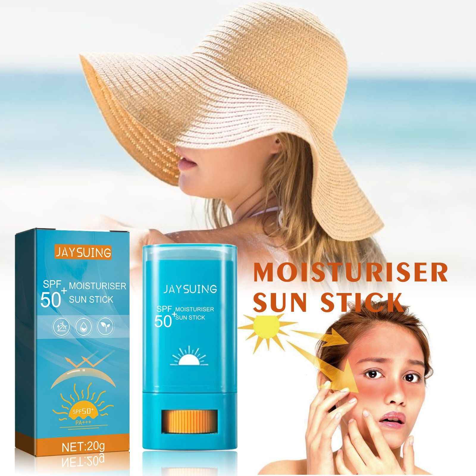 SPF 50+ PA+++ mineral sun stick in a non-sticky twist-up format