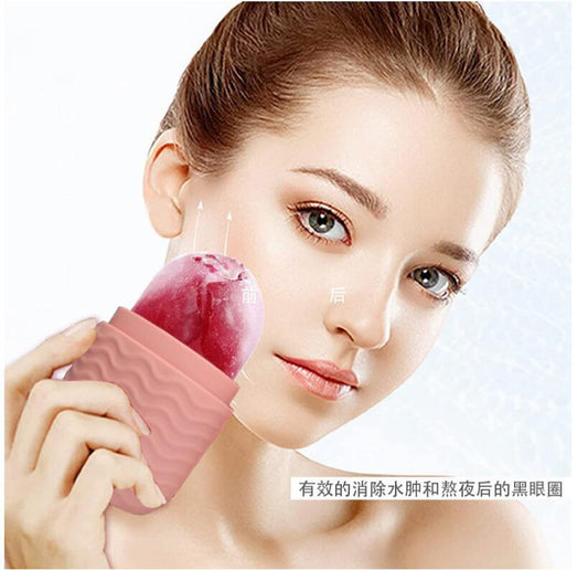Ice roller for face to de-puff in 60 seconds