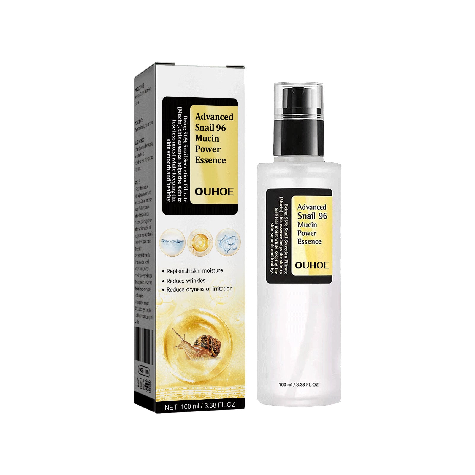 100ml snail mucin serum label detail