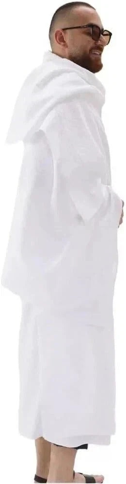 Ihram Clothing for Men Hajj & Umrah White Towel Set, Islamic Gift