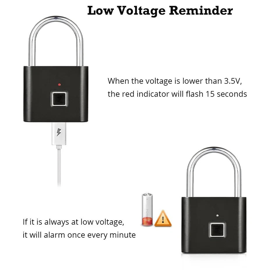 Fingerprint Smart Padlock – Keyless Waterproof Digital Lock