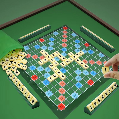 -4 People English Spelling Solitaire Box Educational Toys Travel English Alphabet