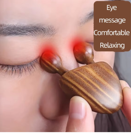 Sandalwood gua sha massager for nose, eye and pressure points