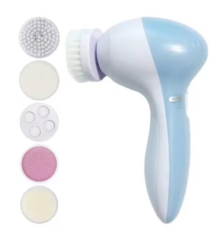 Cleansing brush exfoliating and extraction heads