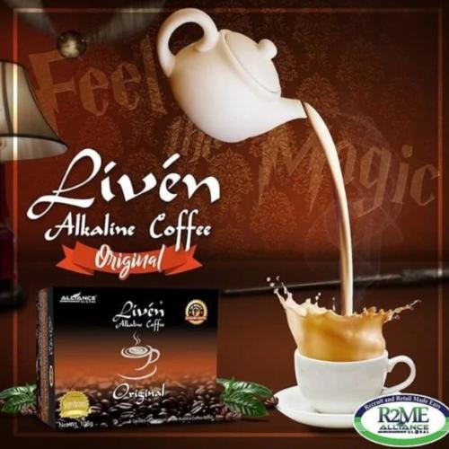 Liven Original Alkaline Coffee – World’s 1st Alkaline Coffee, 20 Sachets