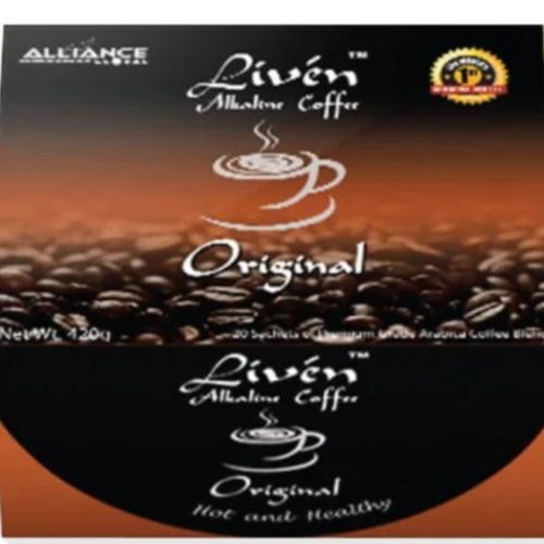 Liven Original Alkaline Coffee – World’s 1st Alkaline Coffee, 20 Sachets