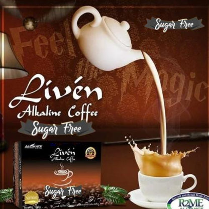 Liven Sugar Free Alkaline Coffee – World’s 1st Alkaline Coffee, 20 Sachets
