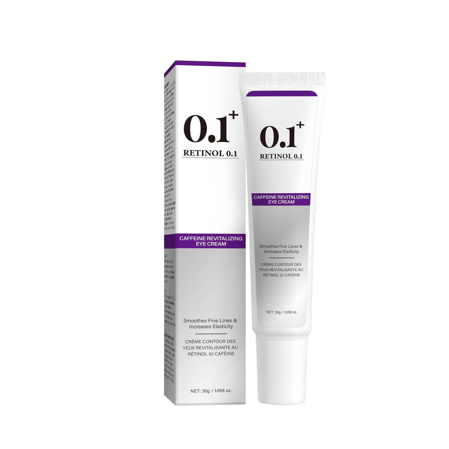 Applying caffeine eye cream under the eye