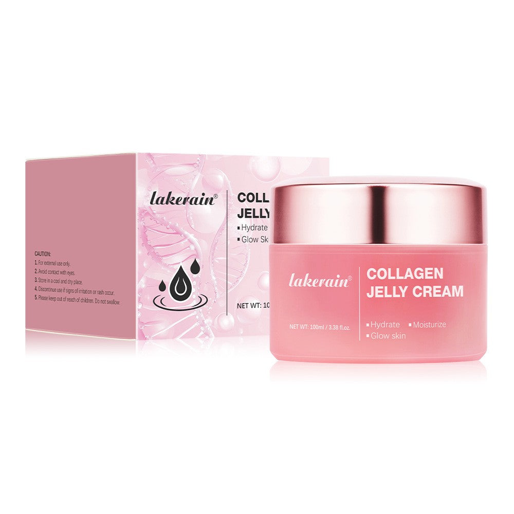 Collagen jelly cream applied thickly as a ten-minute mask