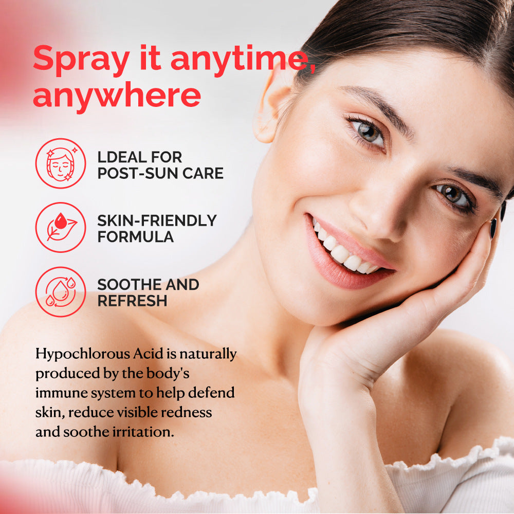 100ml hypochlorous acid spray label detail