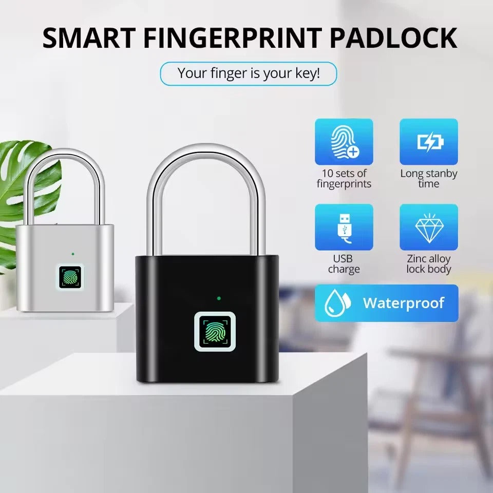 Fingerprint Smart Padlock – Keyless Waterproof Digital Lock