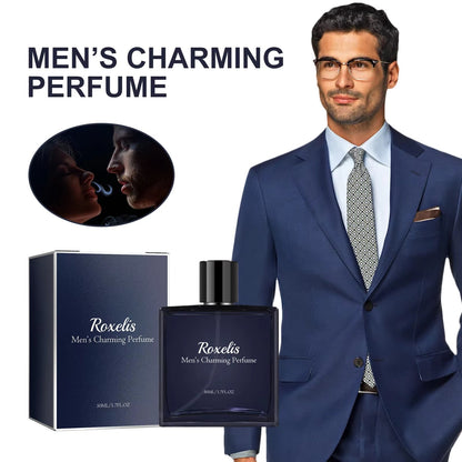 Roxelis 50ml Men Glamour Perfume Spray Cologne Light Fragrance Fresh Pheromone Romantic Couple Dating