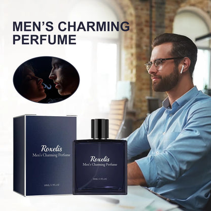 Roxelis 50ml Men Glamour Perfume Spray Cologne Light Fragrance Fresh Pheromone Romantic Couple Dating