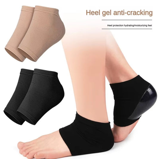 1Pair Gel Moisturizing Heel Socks Spa Sock For Foot Care Gel Heel Socks For Dry Cracked Dry Feet Skin Gel Heel Repair Socks Tool