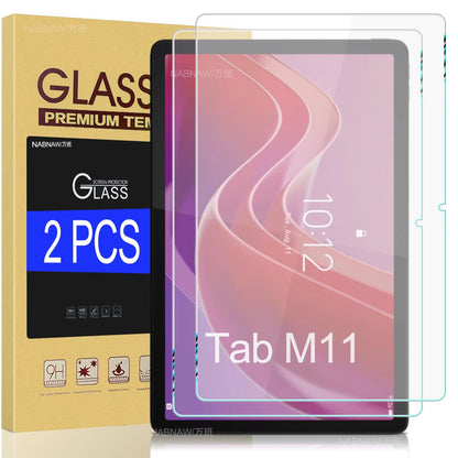 2 Pieces HD Scratch Proof Screen Protector Tempered Glass For Lenovo Tab M11 11-inch 2024 Tablet Protective Film Free Bubbles Color:&nbsp;2P-Tab M11