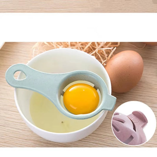 Stem Egg Separator White and Yolk Filter Kitchen Baking Separator Tool Color: green