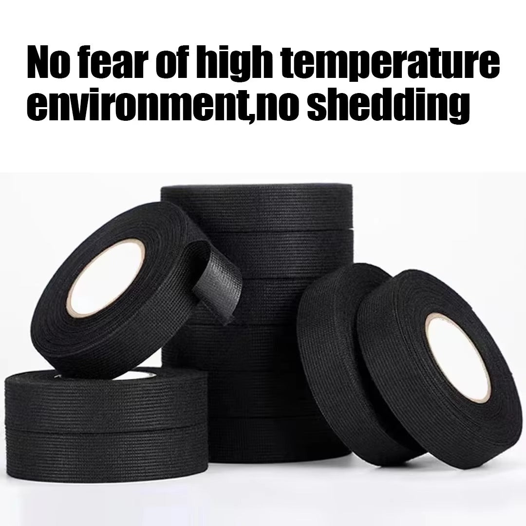 5PCS Electrical Insulating Tape Heat Resistant Harness Tape 9/15/50MM Car Cable Harness Wiring Loom Protection Waterproof Tape