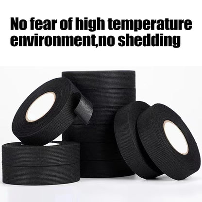 5PCS Electrical Insulating Tape Heat Resistant Harness Tape 9/15/50MM Car Cable Harness Wiring Loom Protection Waterproof Tape