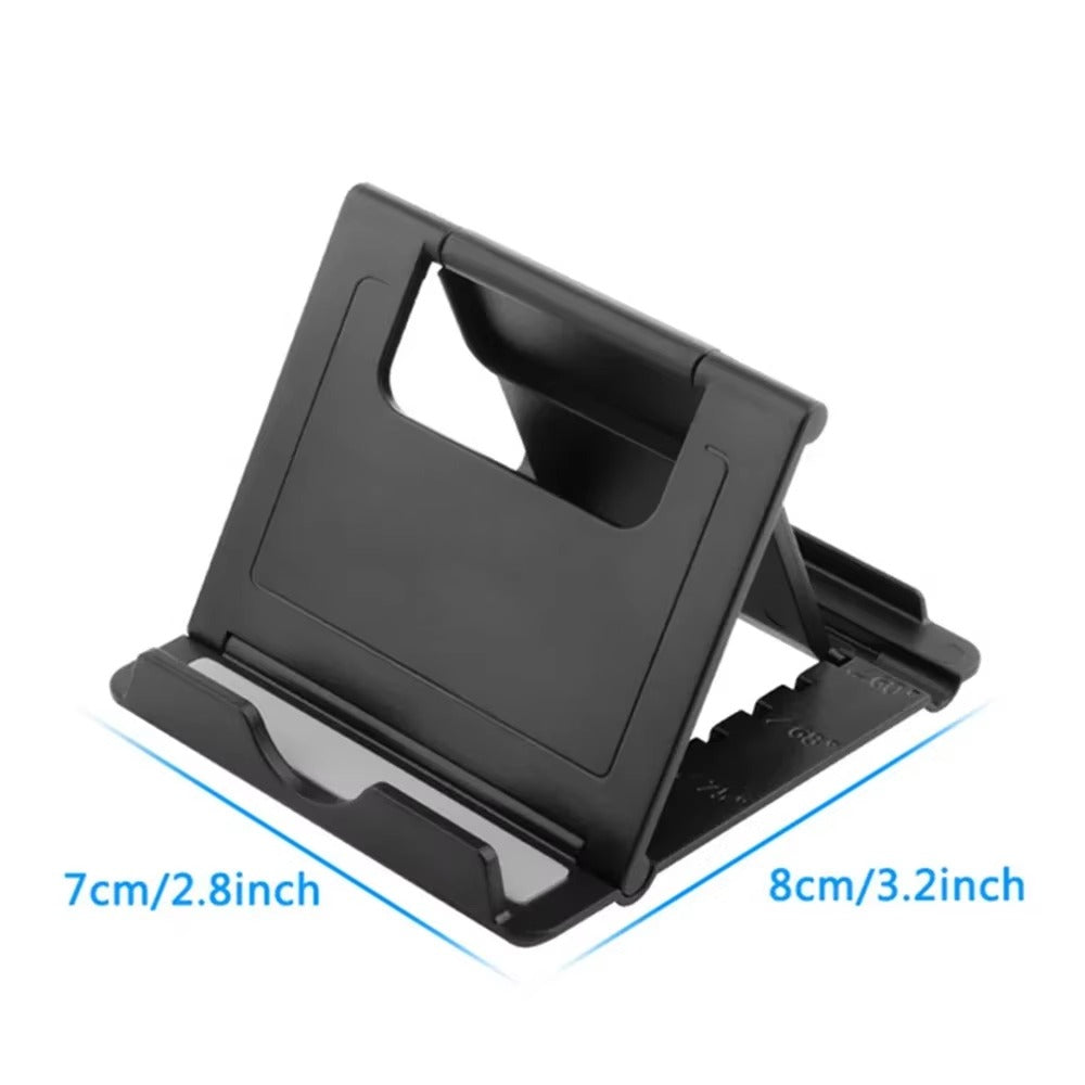 Black Table Phone Holder Bracket Adjustable Desktop Stand For Ipad IPhone Samsung Xiaomi Huawei Folding Universal Mobile Phone Stand