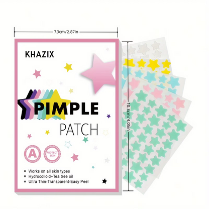 40 pieces of blue-color star acne patches, facial acne patches, concealer acne patches, and pimples patches, ultra-thin.