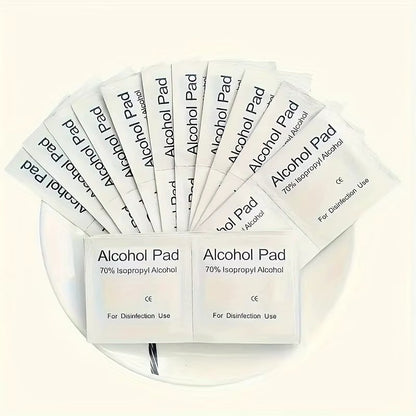 100 pieces of 75% alcohol disinfectant cotton pads, used for cleaning mobile phone screens and lenses, ear canal disinfection al