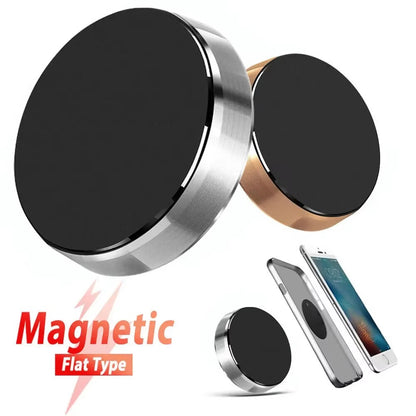 Magnetic Car Phone Holder Universal Car Phone Stand for iPhone Xiaomi Huawei Samsung Dashboard Wall Mounted Car Magnet Sticker Silver