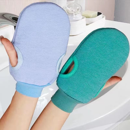 1PC Scrub Exfoliating Gloves For Shower Cleaning Scrub Mitt Rub Dead Skin Body Brush Towel SPA Foam Body Massage Color: green