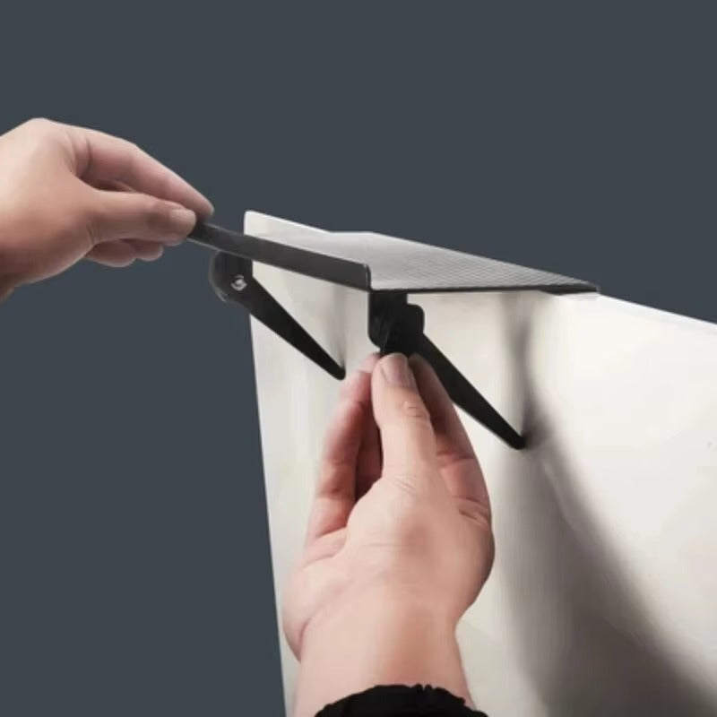 1PC Hot Selling Computer and TV Screen Storage Rack Wireless Router Set-top Box Rack No Perforated Storage Bracket Divine Tool size-16.4x11.3cm