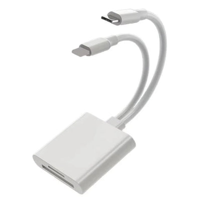 2 In 1 OTG Card Reader Type C Lightning to SD TF Memory Card Adapter For PC Laptop iPhone Multi Smart Cardreader No APP Requires