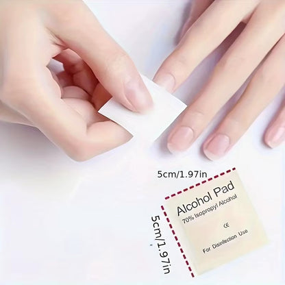 100 pieces of 75% alcohol disinfectant cotton pads, used for cleaning mobile phone screens and lenses, ear canal disinfection al