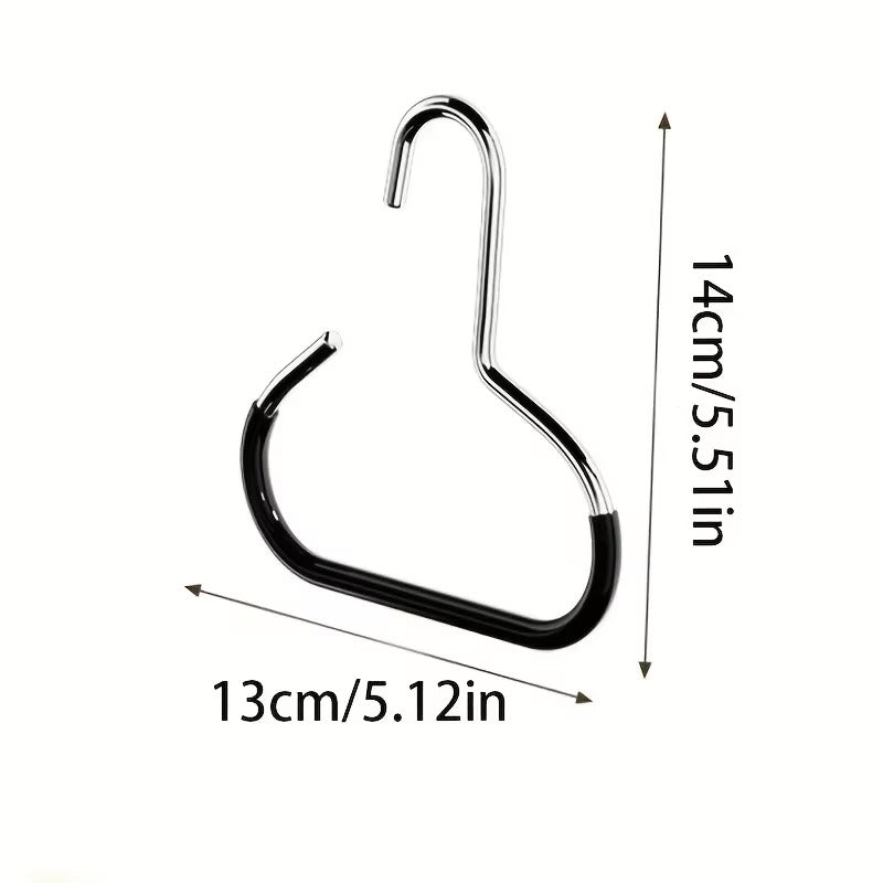 2pcsVersatile Manganese Steel Round Hook - Perfect for Hats, Ties, Scarves & Bags, Strong Load-Bearing, Non-Deformable