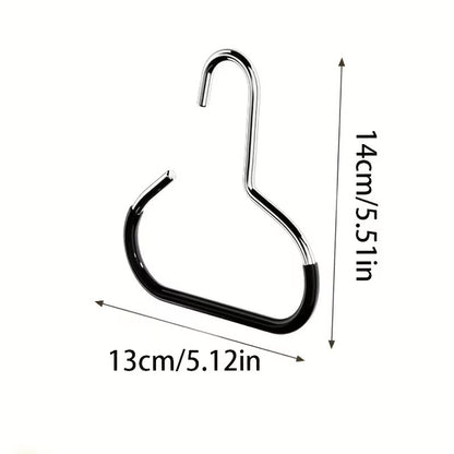 2pcsVersatile Manganese Steel Round Hook - Perfect for Hats, Ties, Scarves & Bags, Strong Load-Bearing, Non-Deformable