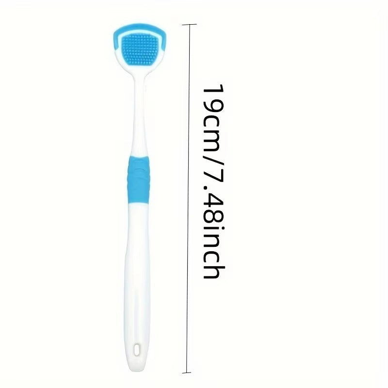 1/pcs Tongue Cleaners Adult Kids Reusable Silicone Tongue Scraper Brush Washable Tongue Cleaning Tool Fresh Breath Oral Hygiene