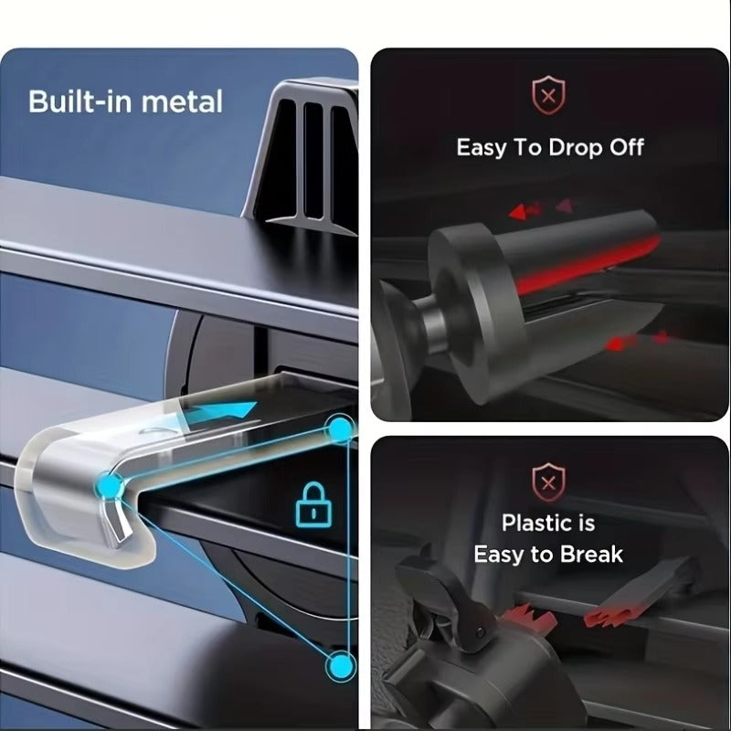 Car Phone Holder Car Air Vent Clip Mount Mobile Cell Stand Smartphone GPS Support For 4.7-6.7 Inch Mobile Devices