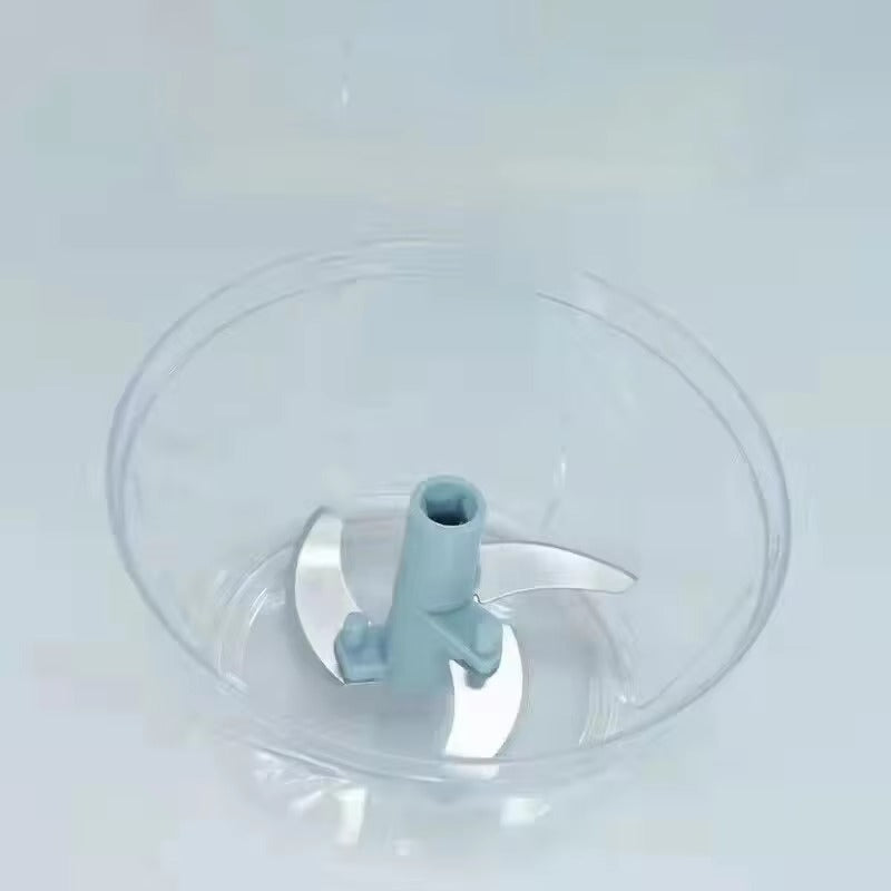 Home Kitchen Manual Ginger Grinder Garlic Mud Splasher Multifunctional Vegetable Cutter Handheld Meat Grinder Modern Minimalist 500ml 3 blade blue